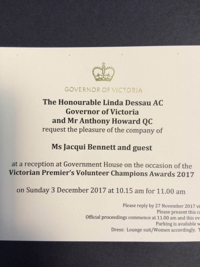 Vic Premier's Volunteer Champions Awards